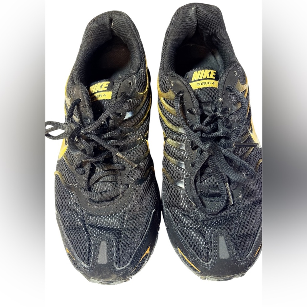Nike Air Max Torch 4 Running Shoes Men’s  Size 7.5 Black Gold